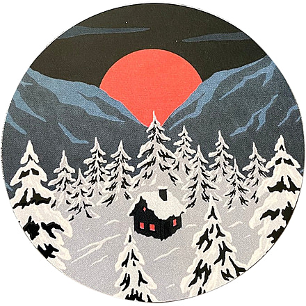 Sticker Art Winter Cottage Stikers, WINTER COTTAGE