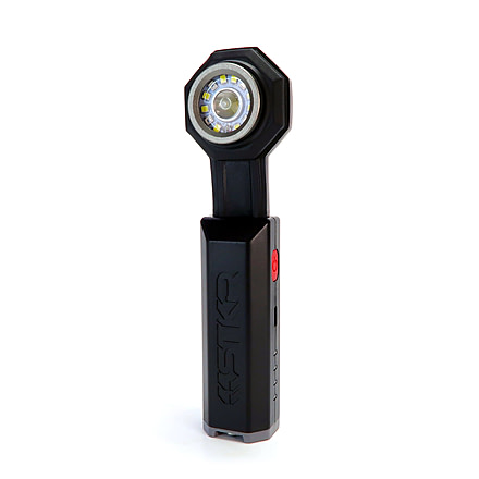 STKR Concepts FLEXIT 6.5 1x 18650 Lithium Rechargeable 1x CREE LED Pocket Light, 650 Lumens, Black/Grey, 00385