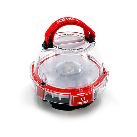 STKR Concepts ILLUMiDOME- Mini Waterproof Lantern, Red, 00245, EDEMO1