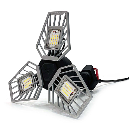 STKR Concepts TRiLIGHT V2 ShopLight, 5000 Lumen, Silver, 00301