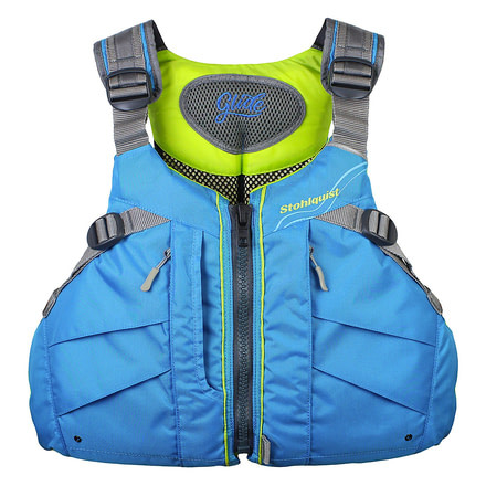 Stohlquist Glide Personal Flotation Device, Life Vest - Womens, Cyan Blue, Extra Small/Small, QF1714030S