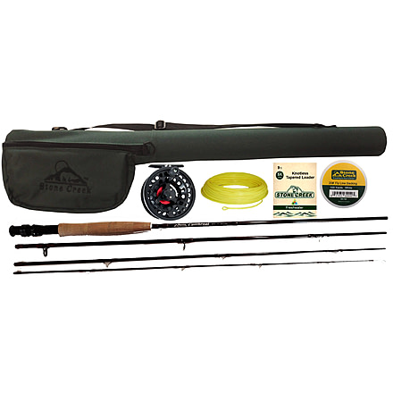 Stone Creek Cutthroat Fly Rod/Reel Outfit, 8ft, 3 Wt., Brown, CTO803-4