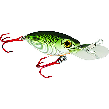 Storm Hot N Tot Madflash Trolling Crankbait, Floating, Green Chrome Orange, 2in, 3/16oz, HM600