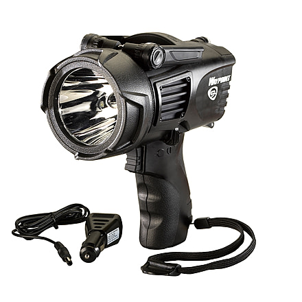USED Streamlight Waypoint Pistol Grip Spotlight, C Alkaline Battery/12V DC Power Cord, 550 Lumens, Black, Blister Pack 44905, EDEMO3, Condition Like New, Inspect and Rebox