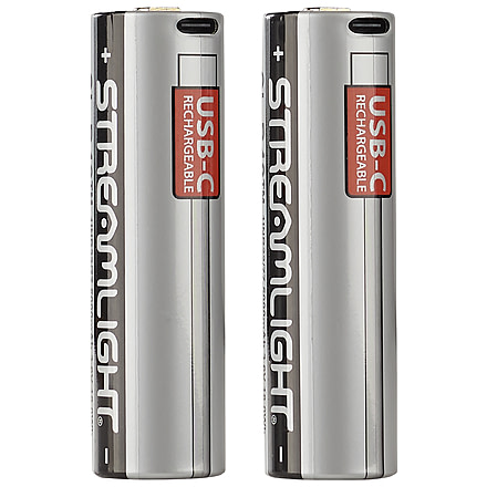 Streamlight SL-B48 USB Lithium Ion Battery - 2 Pack, Silver, 88133