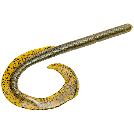 Strike King Rage Anaconda Fishing Lure, Soft Plastic Worm, Green Pumpkin, 10in, 6-Pack, RGANA10-46, RGANA10-46