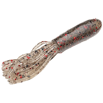 Strike King Coffee Fat Tube Fishing Lure, Soft Plastic Tube, Smoke Red w/ Black Flake, 2 3/4in, 9-Pack, CT2.75-30, CT2.75-30