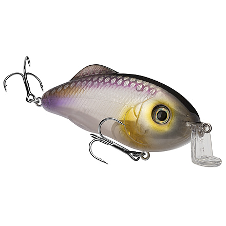 Strike King Pro Model Series 4 Fishing Lure, Medium Diving Crankbait,  Chartreuse Powder Blue, 9/16oz, HC4-561, HC4-561