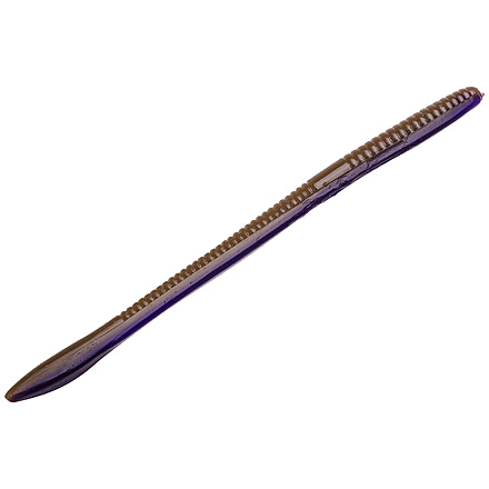 Strike King KVD Perfect Plastics Finesse Worm, Soft Plastic Worm Fishing Lure, PB&amp;J, 7in, 8-Pack, FIN7-250, FIN7-108