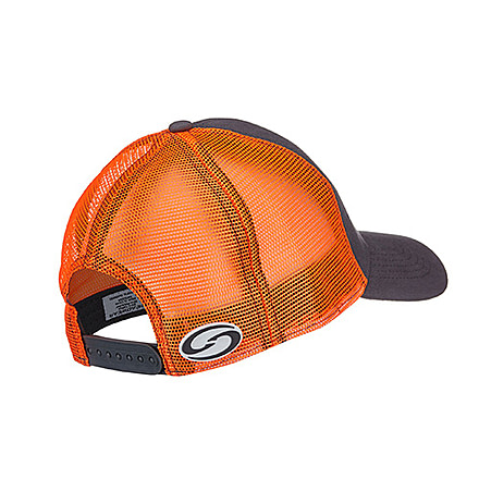 Strike King Trucker Cap,Charcoal body/Orange mesh CAP-2
