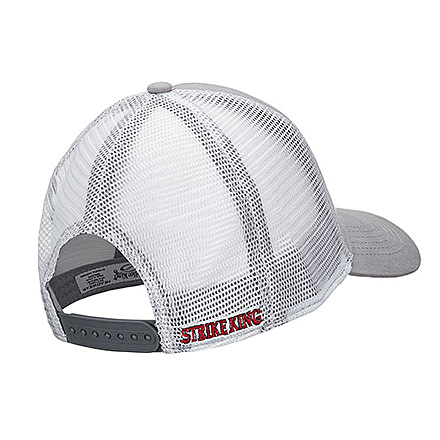 Strike King Trucker Cap,Grey body/White mesh CAP-4