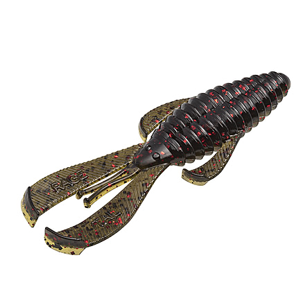 Strike King Rage Bug MidSZ Fishing Lure, Soft Plastic Craw, California Craw, 3 1/2in, 8-Pack, RGMSBUG-51, RGMSBUG-51