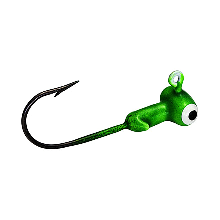 Strike King Mr. Crappie Sausage Head Jig Head, 25 Pack, Limetreuse, 1/8oz, MRCSH25P18-93