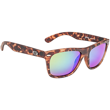 Strike King Plus Cash Sunglasses, Matte Tortoiseshell Frame/ Multi Layer Green Mirro, SG-SKP415