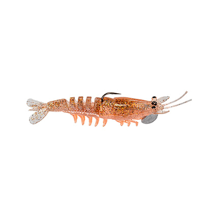 Strike King Pre-Rigged Tidal Shrimp 1/4oz, New Penny, 4.25in, PRSSW425-160