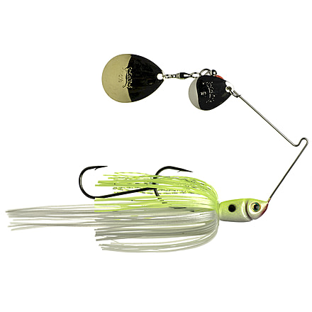Strike King Premier Plus Spinnerbait Fishing Lure, Chartreuse White, 3/8oz, PPL38CC-203SG, PPL38CC-203SG