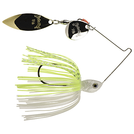 Strike King Premier Pro-Model Fishing Lure, Spinnerbait, Chartreuse White, 3/16oz, PP316CW-213SG, PP316CW-213SG