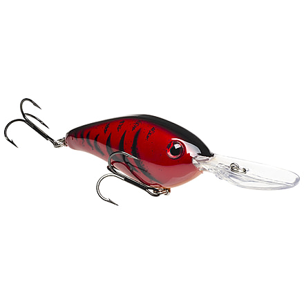 Strike King Pro Model 6XD Fishing Lure, Deep Diving Crankbait, Delta Red, 1oz, HC6XD-450, HC6XD-450