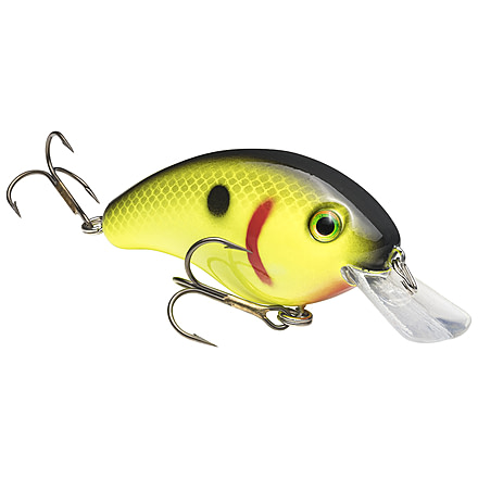 Strike King Pro-Model Series 4S Crankbait, Black Back Chartreuse, 9/16oz, HC4S-535
