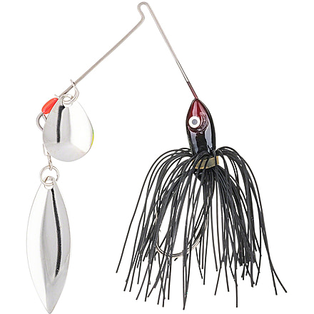 Strike King Promo Spinnerbait, Black, 3/8oz, 1 Pack, MAPRO38CW-10
