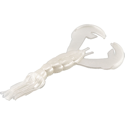 Strike King Rage Luau Craw Fishing Lure, Skirted Soft Plastic Grub, Craw Imitation, High Claws and Skirt, Patented Rage Flange, 4in, 7-Pack, Pearl, RGLCRW-84