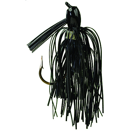 Strike King Rattlin Pro Model Skirted Jig, 3/8 oz, Black,1pk, PMJ38-1