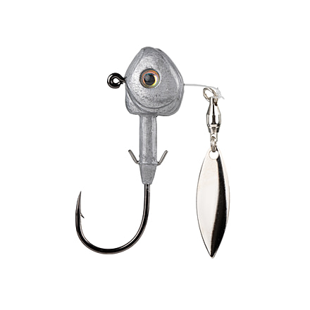 Strike King Tour Grade FluoroSpin Spinnerbait, Unpainted, 1/8oz, TGFS18-U