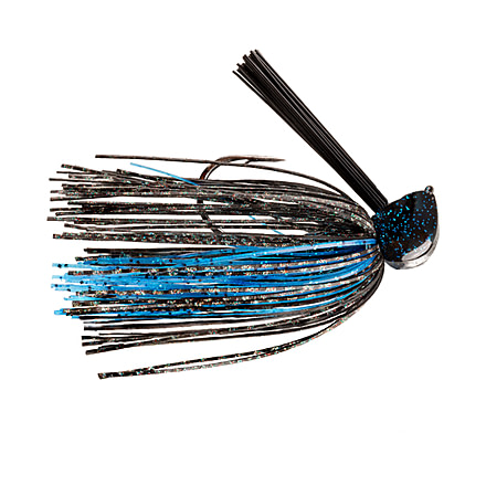 Strike King Tour Grade Tungsten Flipping Jig, Pro Black/Blue, 3/8oz, TGTCFJ38-316