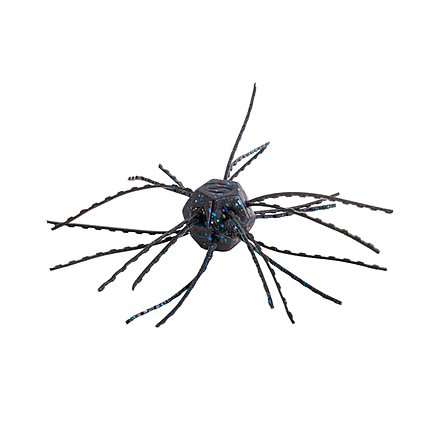 Strike King Tumbleweed Floating Softbait, 4 pack, 3in, Black/Blue, 12-36248