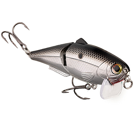 Strike King Wake Shad Topwater Baits, Mirage Chrome Black, 1oz, HCWS2-428
