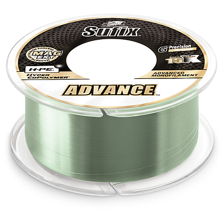 Sufix Advance Monofilament 8lb Low-Vis Green - 330yd, 604-108G