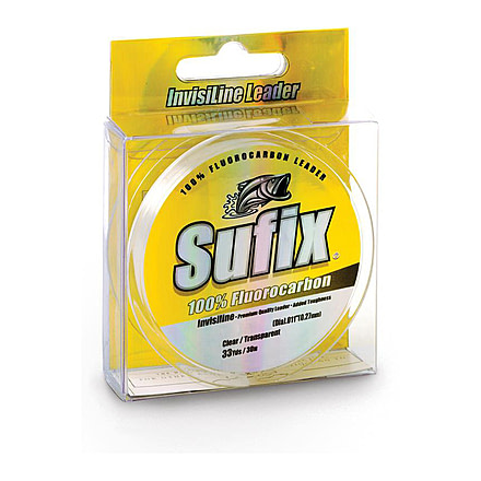 Sufix Invisiline Fluorocarbon Leader 33yd 40lb Clear, 683-040