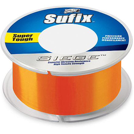 Sufix Siege 4lb Line, Neon Tangerine, 330 Yds, 662-104NT