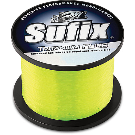 Sufix Tritanium Plus 17lb Line, Chartreuse, 840 Yds, 696-117CH
