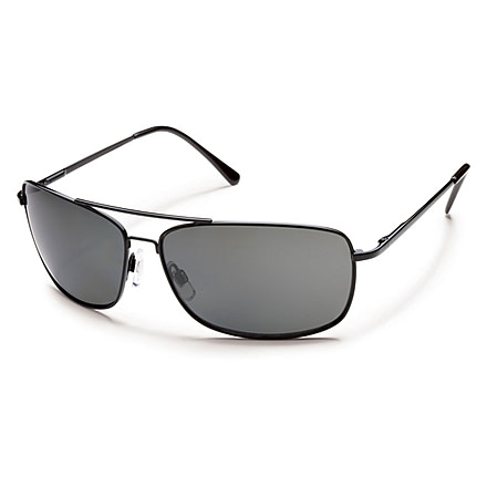 Suncloud Polarized Optics Navigator (New) Sunglasses - Black Frame, Gray Polarized Polycarbonate Lenses S-NVPPGYBK