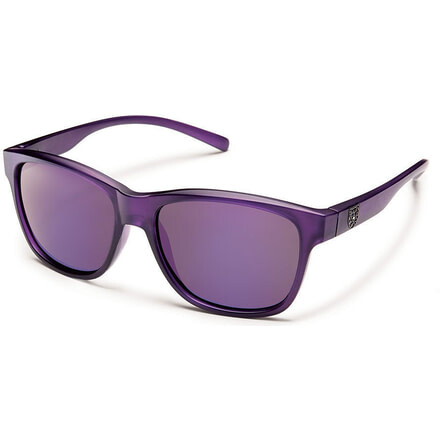 Suncloud Polarized Optics Pageant Sunglasses-Frosted Purple-Purple Mirror