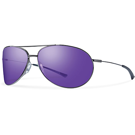 Suncloud Polarized Optics Rockford Sunglasses Clearance-Gunmetal-Purple Sol-X Mirror