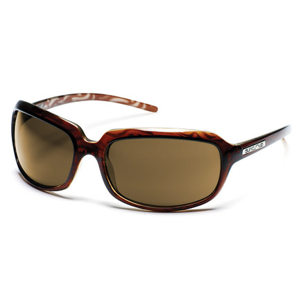 SunCloud Poppy Sunglasses with Cola Backpaint Frames, Brown Lenses