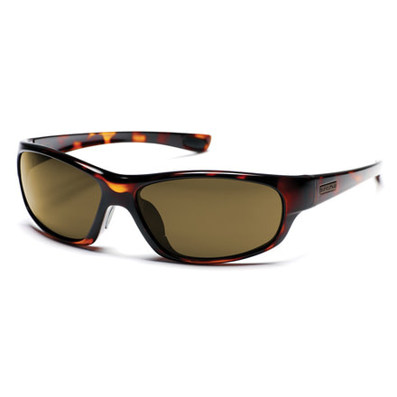 Sun Cloud Voyage Sunglasses with Tortoise Frames, Brown Lenses