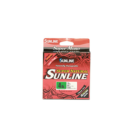 Sunline Super Natural Monofilament Line 12lb 330yd Jungle Green Spool, 63758778