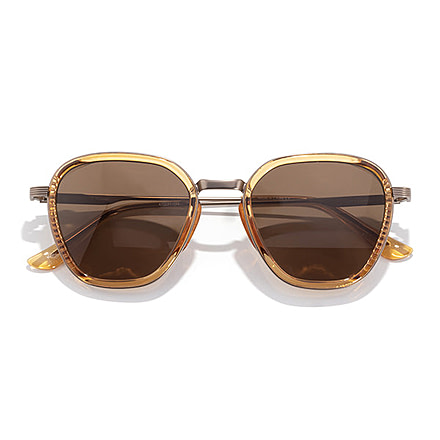 Sunski Bernina Sunglasses, Desert Frame, Amber Lens, SUN-BE-DAM
