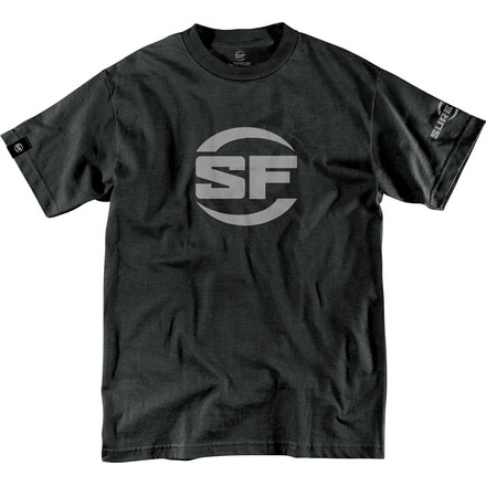 SureFire SF Button Logo T-Shirt - Men's, 100% Cotton, Black, 2XL SST-SFB-BK-2XL