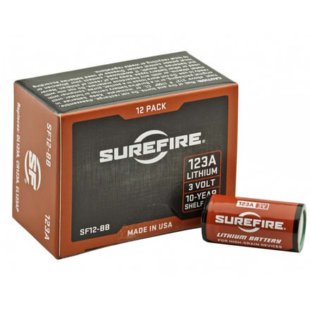 SureFire SF123A Bulk Box, 38400 Ea. 3 Volt Lithium Batteries