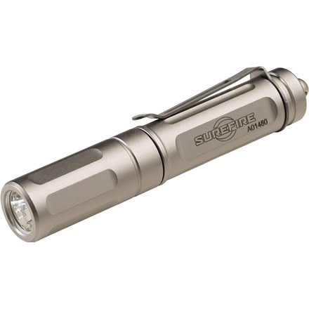 SureFire Titan Plus Ultra-Compact Triple Output LED 300 Lumen MaxVision Beam, Nickel-Plated Brass Titan-B