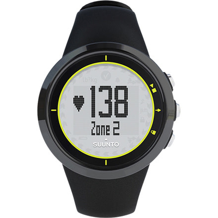 Suunto M2 Heart Rate and Calorie Monitor Watch, Black-Lime, One Size SS020647000