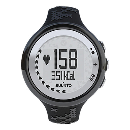 Suunto M5 Heart Rate Monitor Watch - Women - Black/Silver WITHOUT Belt SS015708000