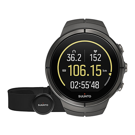 Suunto Spartan Ultra Stealth Titanium Chest HR Multisport Watch, Titanium SS022656000