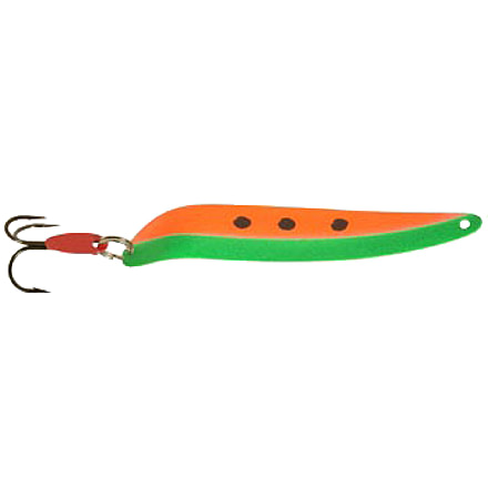 Swedish Pimple Flutter Laker Taker Spoon, 4 in, 1/4 oz, 4 in, Watermelon, 9016WAT