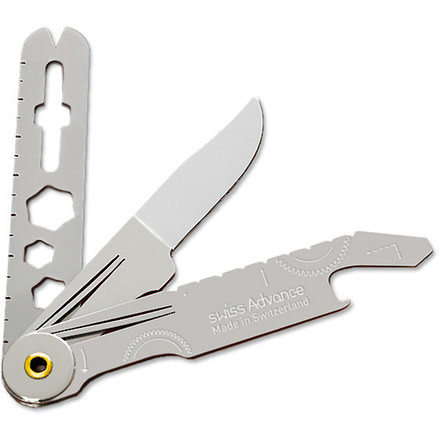 Swiss Advance CRONO N3 Folding Knife,Stainless Handle SSA30346