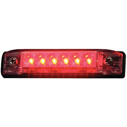T-H Marine Led Slim Line Utility Strip Lights, 4in, Red, LED-51803-DP